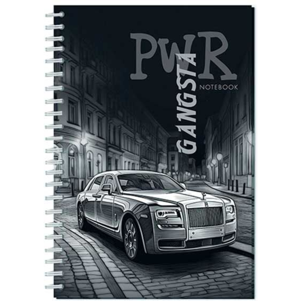Блокнот-бизнес А5 96 л. (спираль) Авто черно-белое С0598-79