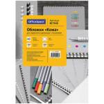 Лист А3 обложечный, OfficeSpace картон Кожа 230 гр. белый ВС7048