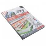 Лист А3 обложечный,  бумажн. кожа черный 8259