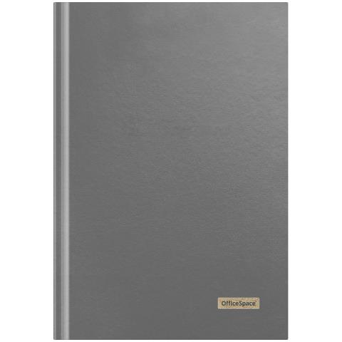 Книга учета 96 л. (клетка) OfficeSpace Бумвинил серый 326529