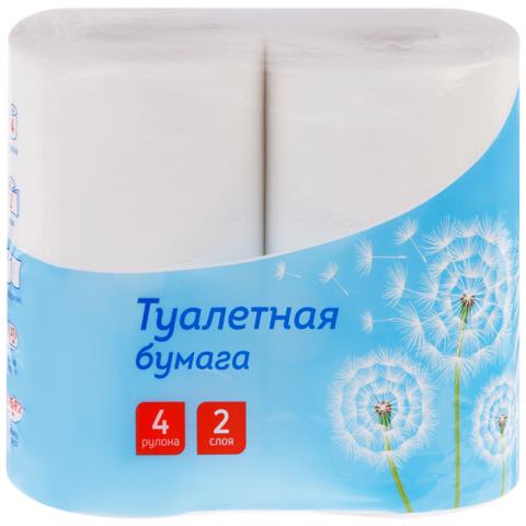 Туал. бумага OfficeClean 2сл. 30м белая 4шт. 325787