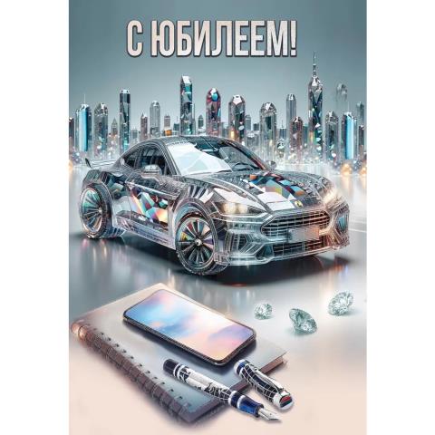 7701216 Открытка С Юбилеем! А5 с текстом 7701216 Открытка С Юбилеем! А5 с текстом