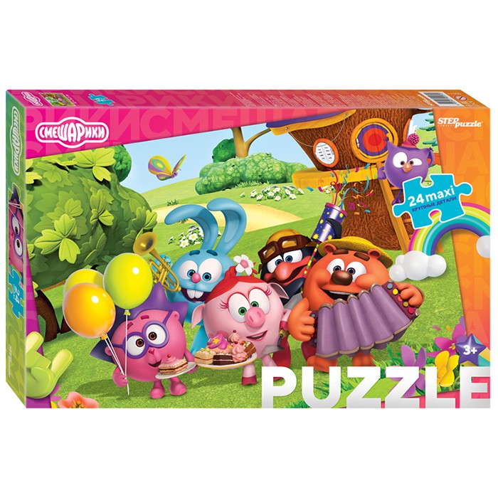 Пазлы 24 эл. МАХI Смешарики 90074 ЧЗ