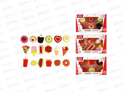 Ластик Mazari FOOD набор 6 шт. М-6815 Ластик Mazari FOOD набор 6 шт. М-6815