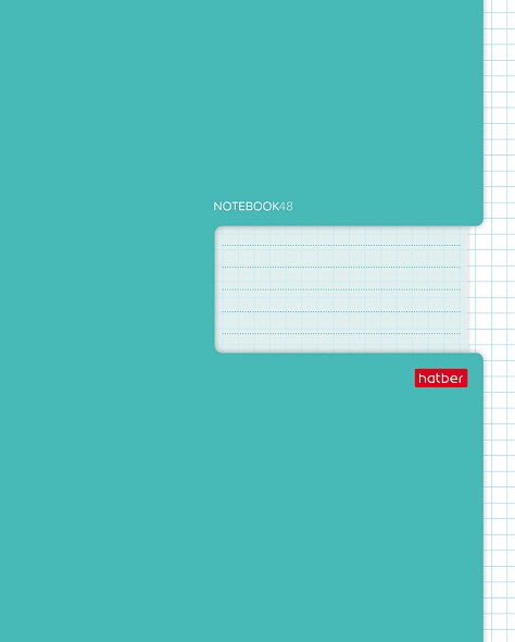 Тетрадь 48 л. (клетка) Хатбер Бирюза 48Т5В1_27562