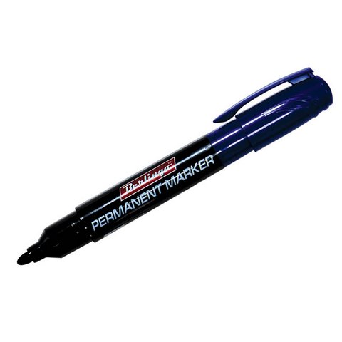 Маркер перман. Berlingo 2мм РМ6103 синий