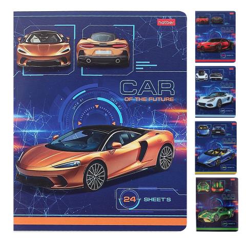 Тетрадь 24 л. (линия) Хатбер Car design 24Т5В2