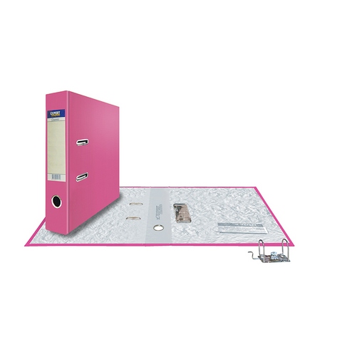 Папка - регистратор 75 мм PVC 251696 розовый