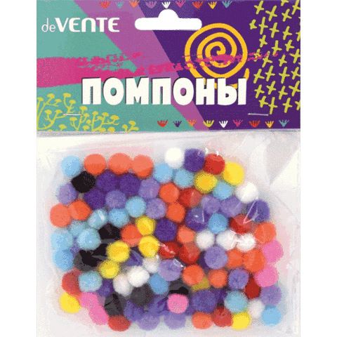 Набор помпонов 100 шт. deVENTE 8000800