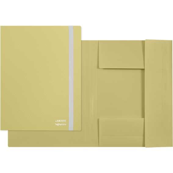 Папка на резинках deVENTE sigNATURE 3070501 650мкм оливковая