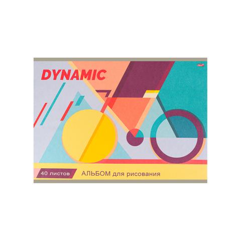 Альбом д\рис. 40 л. Проф-Пресс Абстрактный велосипед офс.обл. 40-1491