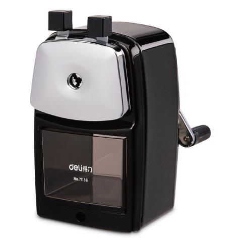Точилка механич. Deli 71156BLACK металл. 1 отв. черная Точилка механич. Deli 71156BLACK металл. 1 отв. черная