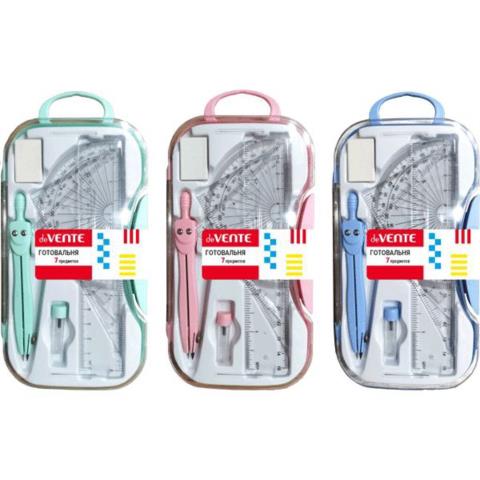 Готовальня 7 предм. deVente Pastel 5093002 Готовальня 7 предм. deVente Pastel 5093002