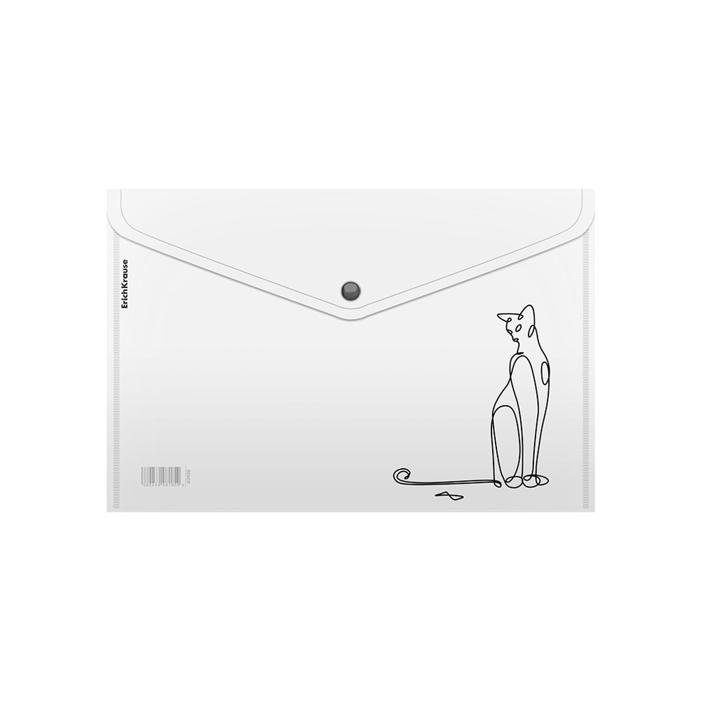 Папка - конверт А4 EK на кнопке Clear Animal 63498