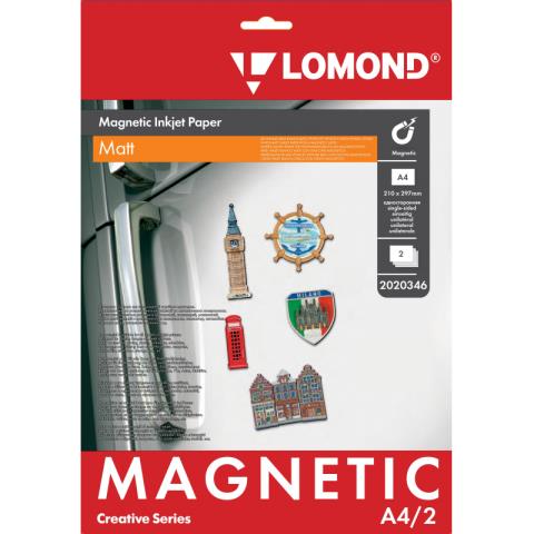 Бумага А4 LOMOND Magnetic 2л матовая с магнитным слоем (2020346)