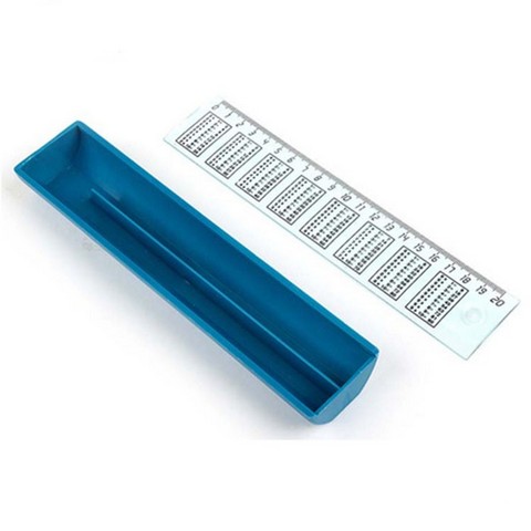 Пенал deVente 8090600 пластик с линейкой