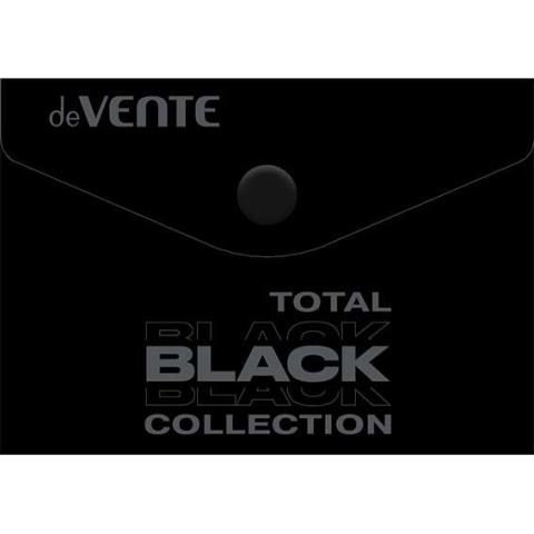 Папка - конверт А7 на кнопке deVENTE 3071338 TOTAL BLACK Папка - конверт А7 на кнопке deVENTE 3071338 TOTAL BLACK