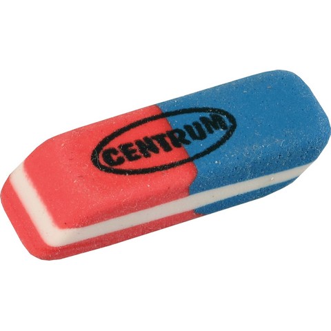 Ластик CENTRUM сине-красный 80387