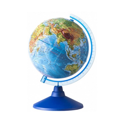 Глобус физический d=250 мм Классик Евро Ке022500193 рельефный 