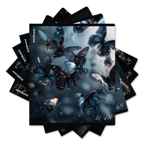 Тетрадь 48 л. (клетка) ErichKrause Glass Butterflies 63315 Тетрадь 48 л. (клетка) ErichKrause Glass Butterflies 63315