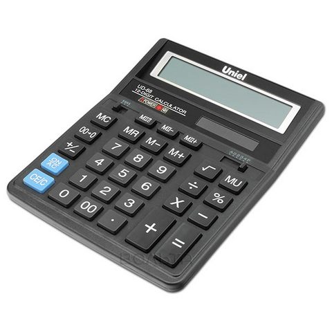 Калькулятор настольный UNIEL UD-68 12 разр. 203х158х30,5 аналог SDC-888