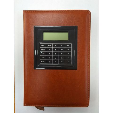 Ежедневник с калькулятором YL-JSQ-01 коричневый