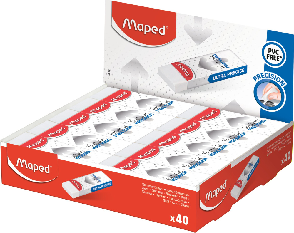 Ластик Maped TECHNIC PRECISION узкий для прицельного стирания 126111