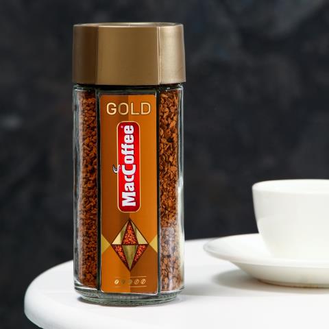 Кофе растворимый MacCoffee Gold сублимированный стекло 100 гр