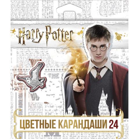 Карандаши цв. 24 цв. Хатбер Гарри Поттер BKc_24119 Карандаши цв. 24 цв. Хатбер Гарри Поттер BKc_24119