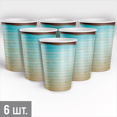 Набор стаканов Голубая керамика 30000853