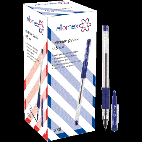 Ручка гелевая Attomex 0,5 5051306 синяя