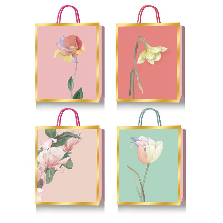 Пакет подарочный deVENTE 26х32 Flowers for you 9041442