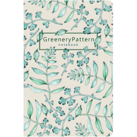 Блокнот-бизнес А6 96 л. Greenery Pattern 3274 тв. обл.