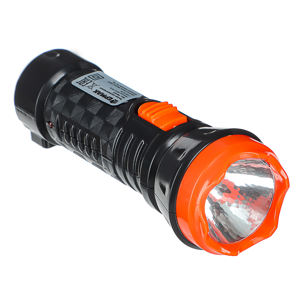 Фонарь ручной аккумуляторный 1*0.5 Вт LED вилка 220В 13,3*4,3см Ермак 198-075