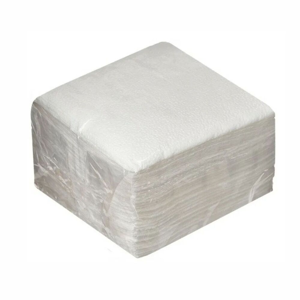 Салфетки  белые 100 шт/уп. 1сл 22*23см