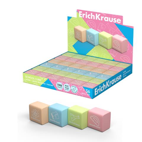 Ластик ERICH KRAUSE School cube 60771 Ластик ERICH KRAUSE School cube 60771