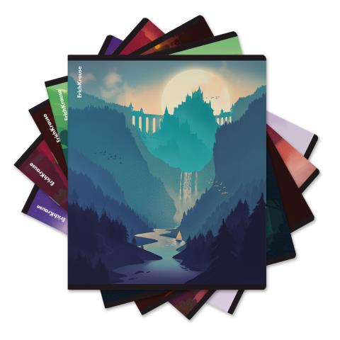 Тетрадь 96 л. (клетка) EK Silhouette Landscapes 60581 MIX Тетрадь 96 л. (клетка) EK Silhouette Landscapes 60581 MIX