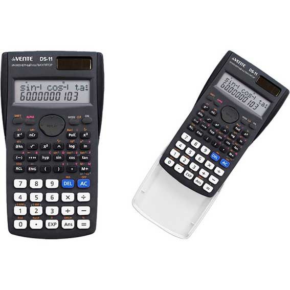 Калькулятор научный deVENTE 10+2 разр. черный 4031417