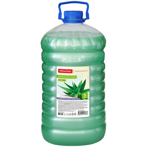 Мыло-крем жидкое OfficeClean Алоэ 5 л. 247027/П Мыло-крем жидкое OfficeClean Алоэ 5 л. 247027/П