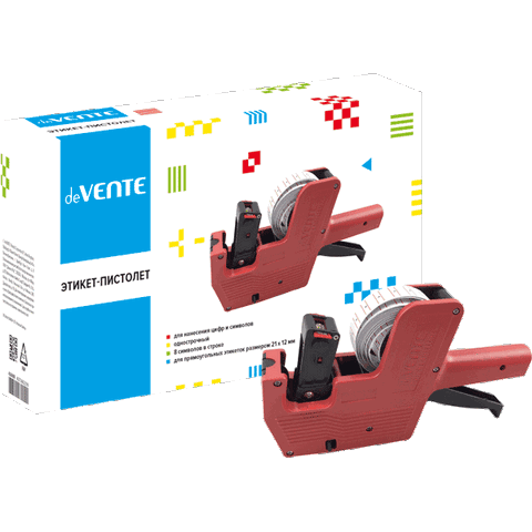 Этикет-пистолет deVENTE 1 стр. 8 симв. 4166800 Этикет-пистолет deVENTE 1 стр. 8 симв. 4166800