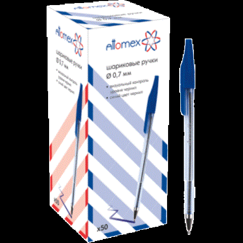 Ручка шариковая Attomex 5073310 0,7 метал. наконечник синяя