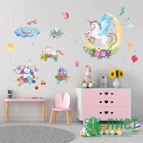 Наклейка интерьерная deVENTE 8002283 Unicom 60*90см