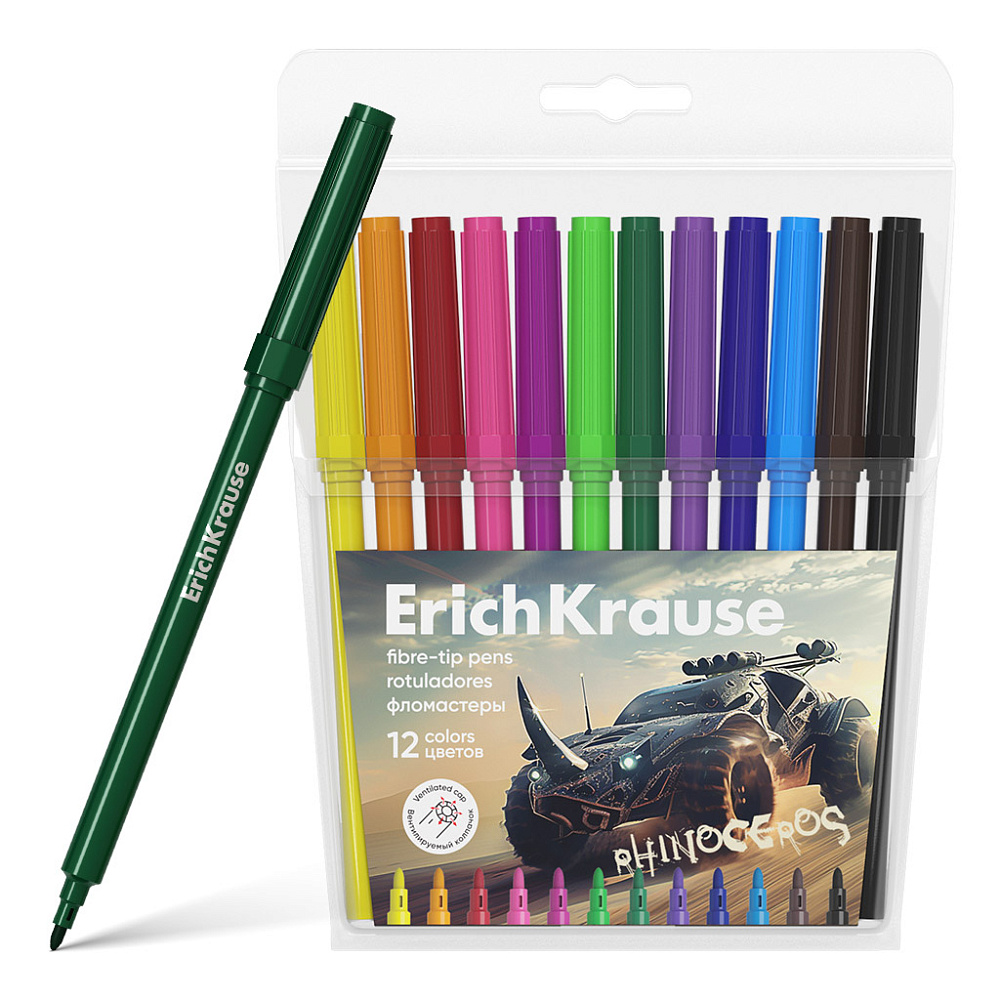 Фломастер 12 цв. ErichKrause Road Beas 62989