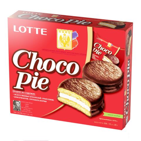 Печенье Choco Pie LOTTE 12 шт. Печенье Choco Pie LOTTE 12 шт.