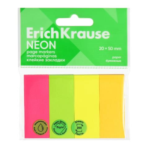 Стикеры - индексы 20х50х50л 4 цв. ЕК Neon 61562