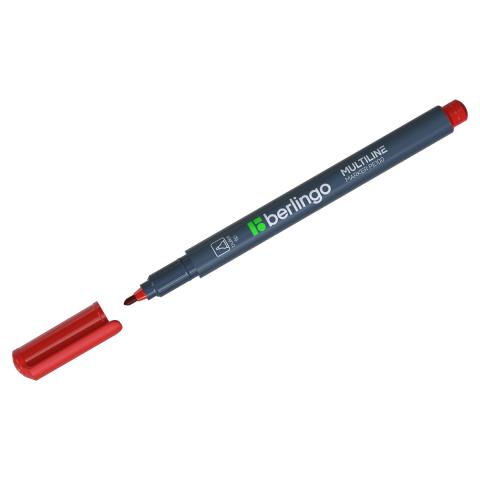 Маркер перман. Berlingo 1мм РМ6322 красный