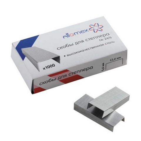 Скобы № 24/6 Attomex 4141300 Скобы № 24/6 Attomex 4141300