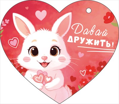 90001587 Открытка Давай дружить