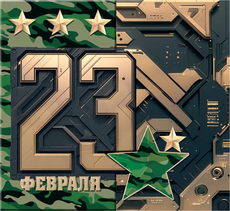 2-55-23237 23 февраля 167x86мм