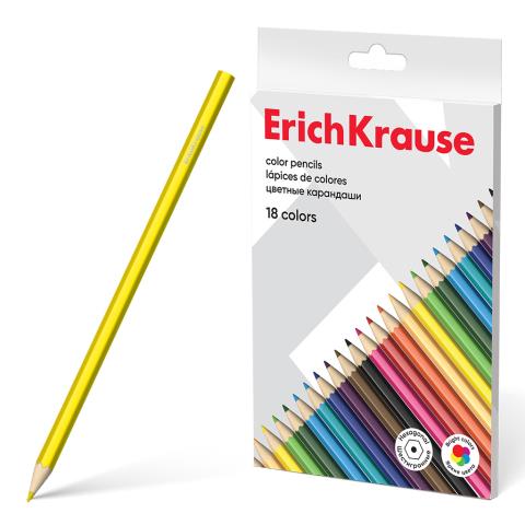 Карандаши цв. 18 цв. ErichKrause 61790 Карандаши цв. 18 цв. ErichKrause 61790